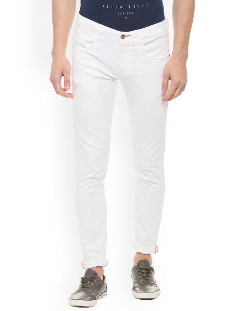 

Solly Jeans Co. Men White Slim Fit Mid-Rise Clean Look Stretchable Jeans