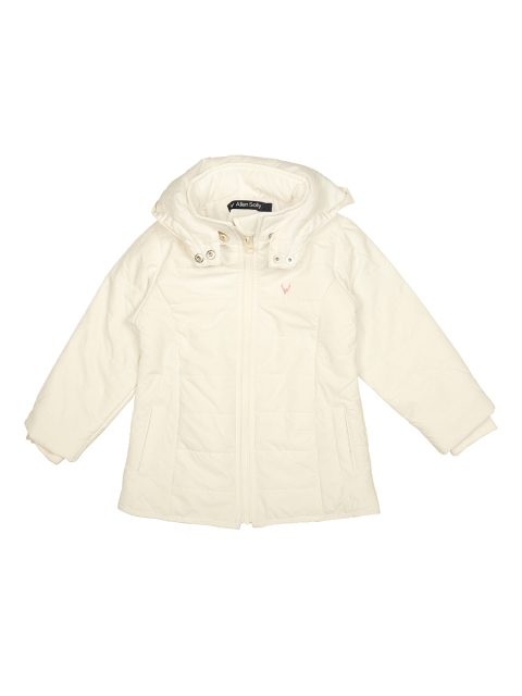 

Allen Solly Junior Girls White Solid Padded Jacket