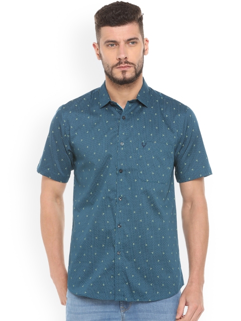 

Allen Solly Men Blue Slim Fit Printed Casual Shirt