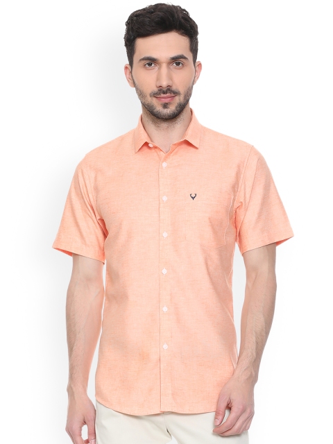 

Allen Solly Men Orange Slim Fit Solid Casual Shirt