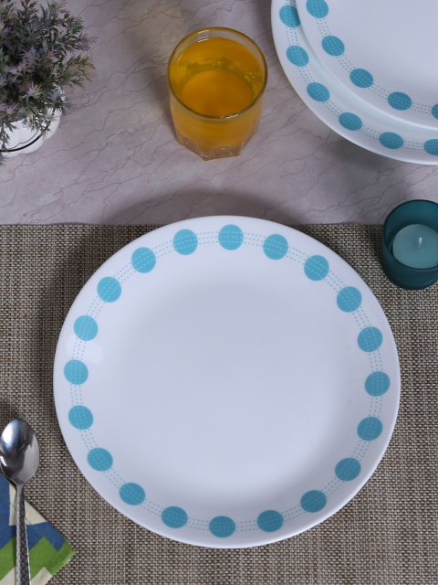 

Corelle White Set of 6 Printed Glass Plates