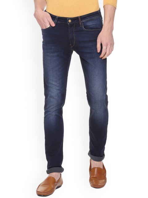 

Solly Jeans Co. Men Blue Skinny Fit Mid-Rise Clean Look Stretchable Jeans
