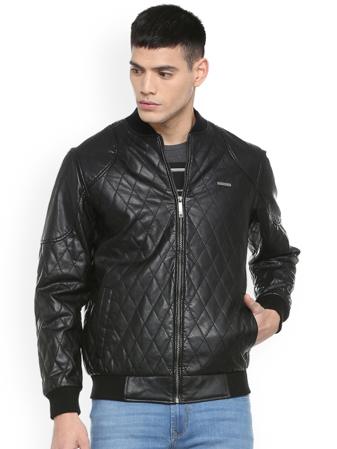 

Allen Solly Men Black Solid Bomber