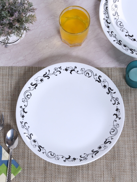 

Corelle White Set of 6 Printed Glass Plates