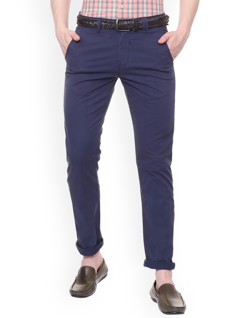 

Allen Solly Sport Men Blue Slim Fit Solid Chinos
