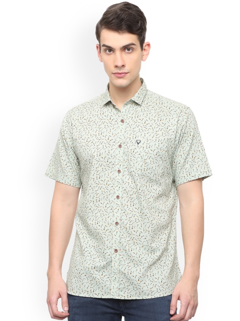 

Allen Solly Men Green Slim Fit Printed Casual Shirt