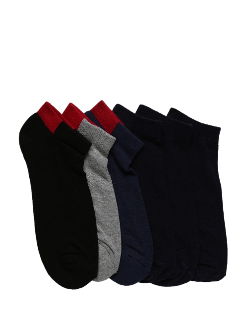 

Levis Mens Pack of 6 Solid Assorted Ankle-Length Socks, Multi