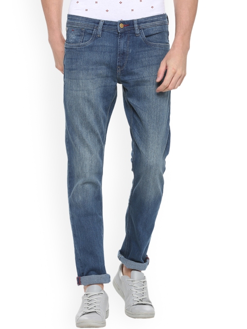 Solly Jeans Co. Men Blue Slim Fit Mid-Rise Clean Look Stretchable Jeans