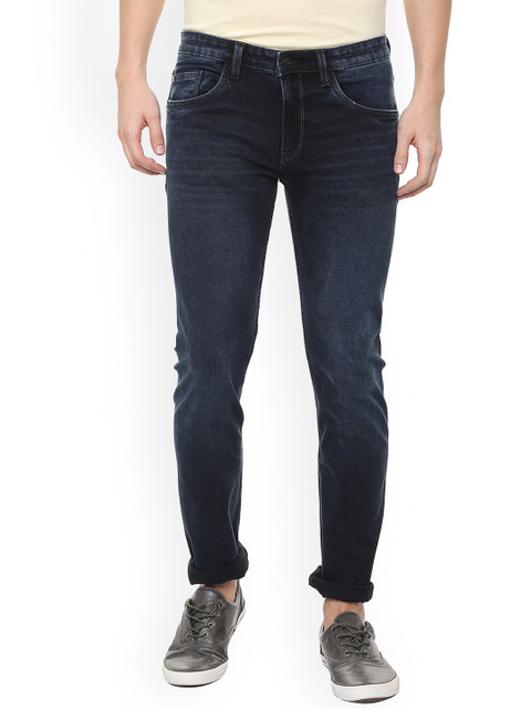 

Solly Jeans Co. Men Navy Blue Slim Fit Mid-Rise Clean Look Stretchable Jeans