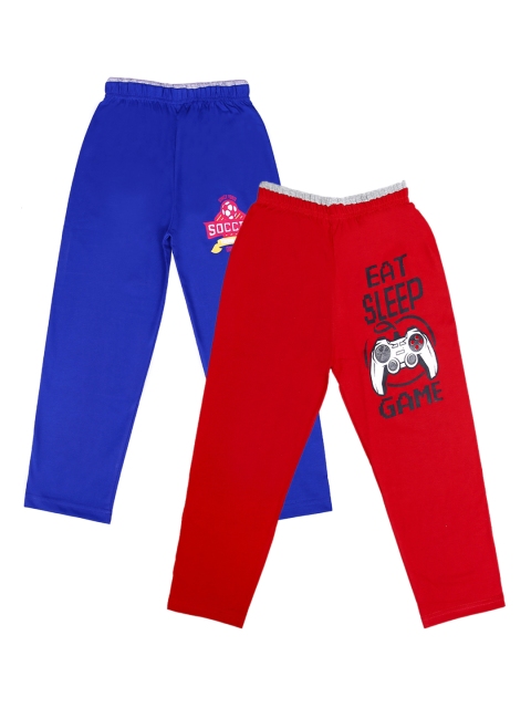 

SWEET ANGEL Kids Pack of 2 Straight Fit Trackpant, Red