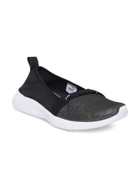 

Puma Women Black Adelina Sparkle Sports Slip-On Sneakers
