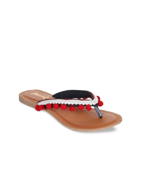 

Aber & Q Women Red Solid Open Toe Flats
