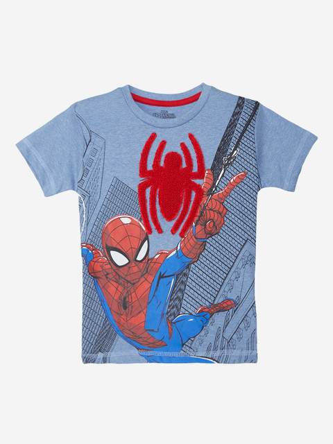 

Kids Ville Spiderman featured Blue Tshirt for Boys
