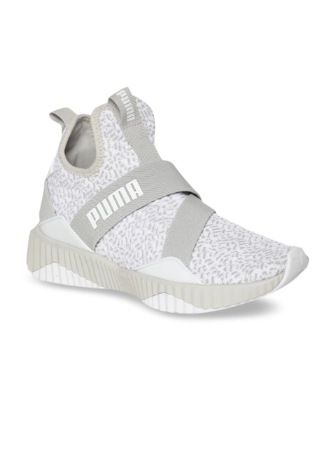 

Puma Women Grey Defy Anml Mid-Top Training Shoes