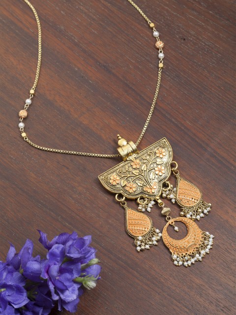 

DIVA WALK Gold-Toned Metal Handcrafted Necklace