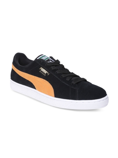 

Puma Unisex Black Suede Classic Sneakers