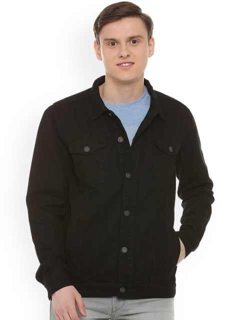 

People Men Black Solid Tailored Jacket