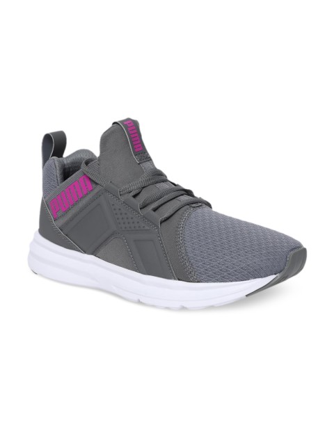 

Puma Women Grey Mesh Mid-Top Enzo Wn's Running Shoes 18949903