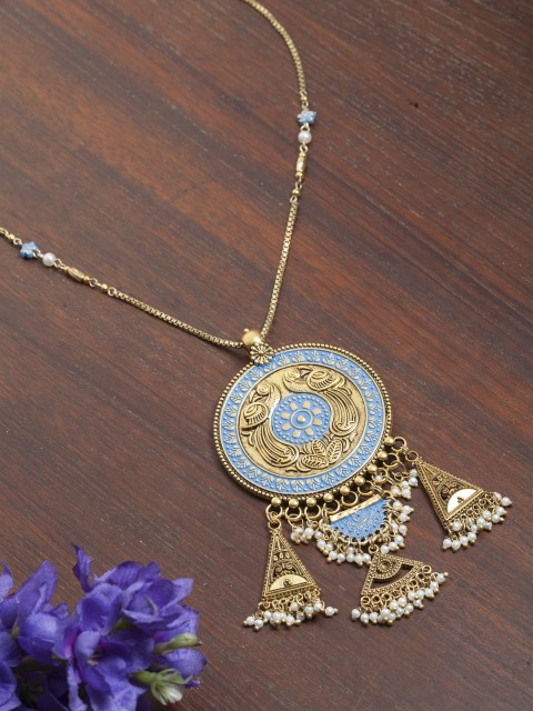 

DIVA WALK Gold-Toned Metal Handcrafted Necklace