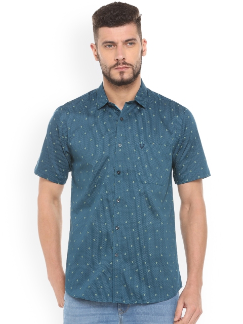 

Allen Solly Men Blue Slim Fit Printed Casual Shirt