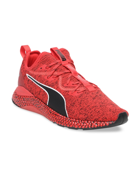 

Puma Men Red Textile Mid-Top Hybrid Runner Running Shoes 19111109