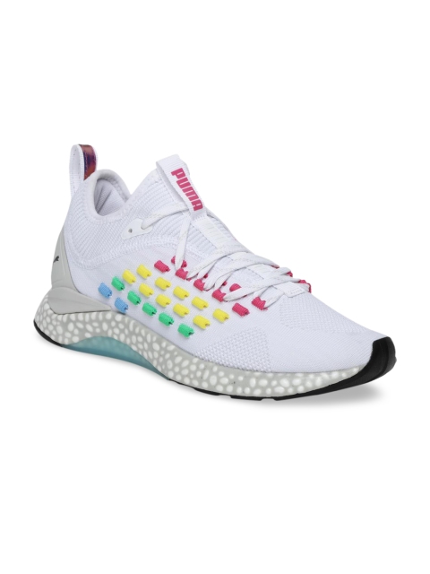 Puma Women White Hybrid FUSEFIT Heat Map Running Shoes