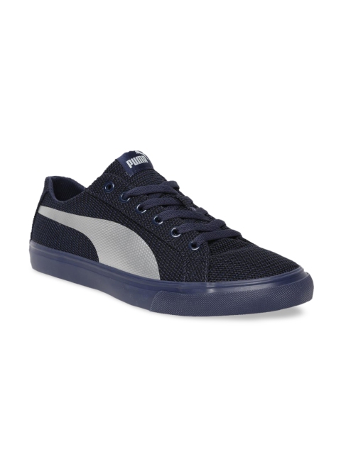 

Puma Men Navy Blue Rap Low Knit Sneakers