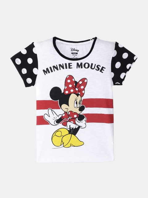 

Kids Ville Mickey & Friends featured White Tshirt for Girls
