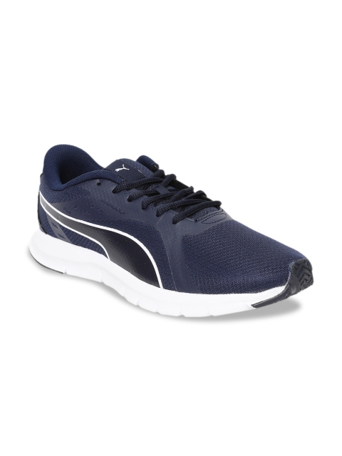 

Puma Unisex Navy Blue Mesh Mid-Top Felix Runner NM IDP Running Shoes 37079503