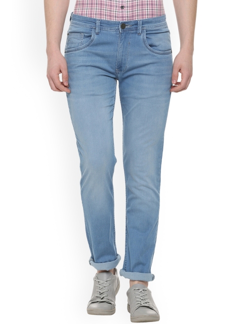 

V Dot Men Blue Slim Fit Mid-Rise Clean Look Stretchable Jeans