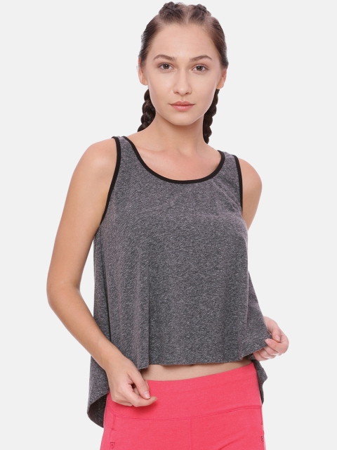 

Soul Space Women Charcoal Self Design High-Low Top