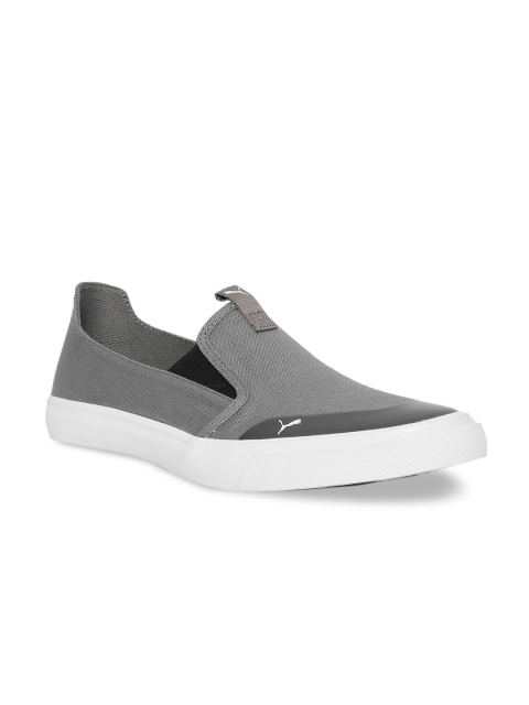 

Puma Men Grey Lazy Knit slip on Slip-On Sneakers