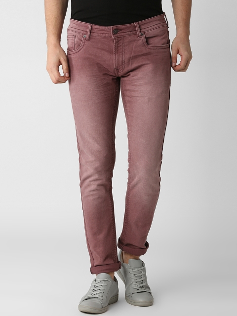 

Peter England Casuals Men Brown Slim Fit Mid-Rise Clean Look Stretchable Jeans