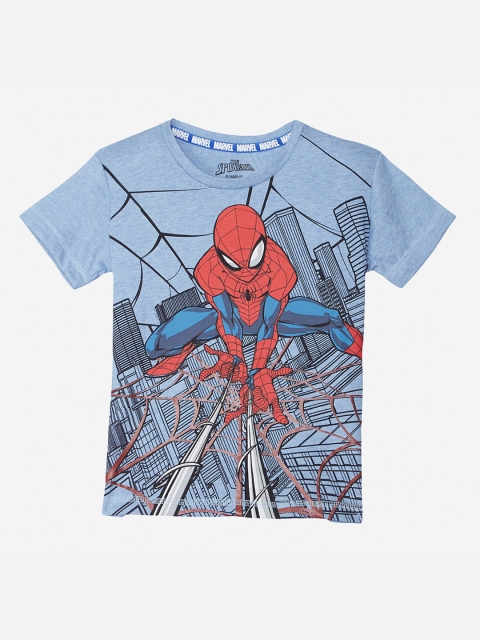 

Kids Ville Spiderman featured Blue Tshirt for Boys