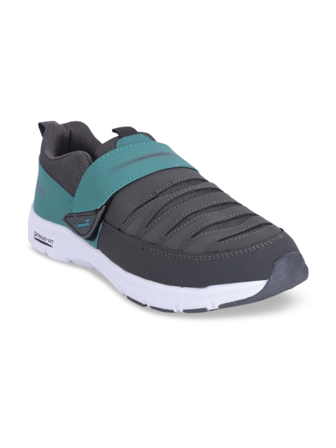 

Campus Men Grey & Blue Running Shoes