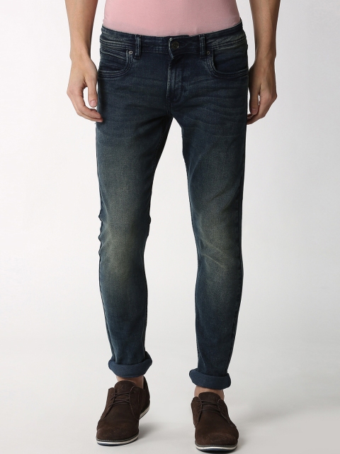 

Peter England Casuals Men Blue Skinny Fit Mid-Rise Clean Look Stretchable Jeans