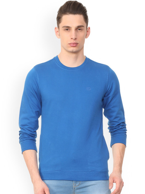 

Van Heusen Sport Men Blue Solid Sweatshirt