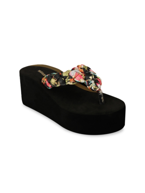 

Shoetopia Women Black Printed Heels