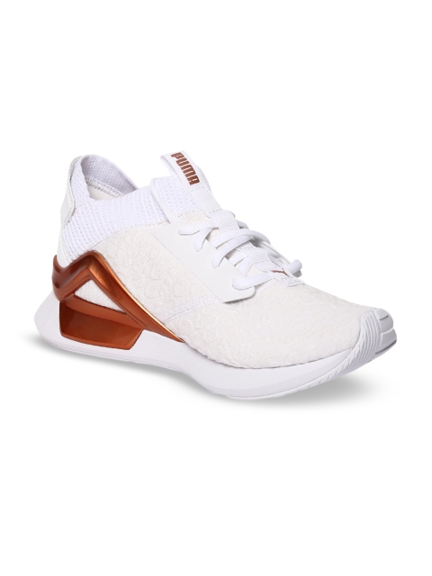 

Puma Women White Rogue Metallic Wn s Mid-Top Running Shoes 19246002