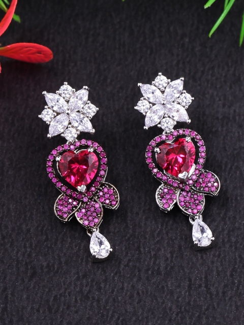 

Studio Voylla Silver-Plated & Handcrafted Contemporary Drop Earrings