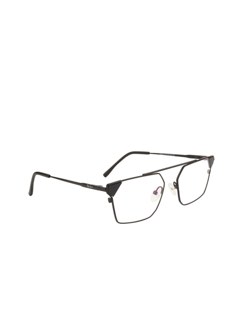 

Ted Smith Unisex Black Solid Full Rim Rectangle Frames TS-121_C6