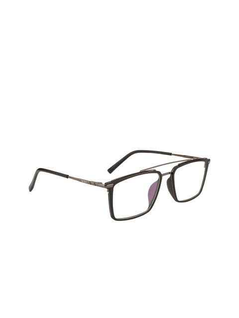 

Ted Smith Unisex Black Solid Full Rim Aviator Frames TS-125_C2