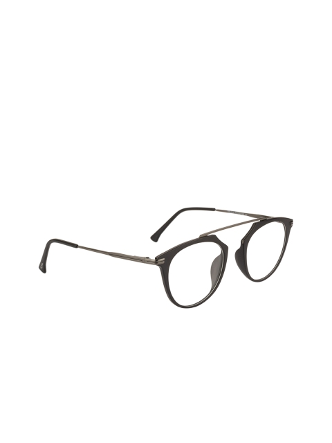 

Ted Smith Unisex Black Solid Full Rim Oval Frames TS-122_C2
