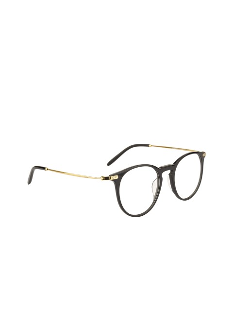 

Ted Smith Unisex Black Solid Full Rim Round Frames TS-131_C1