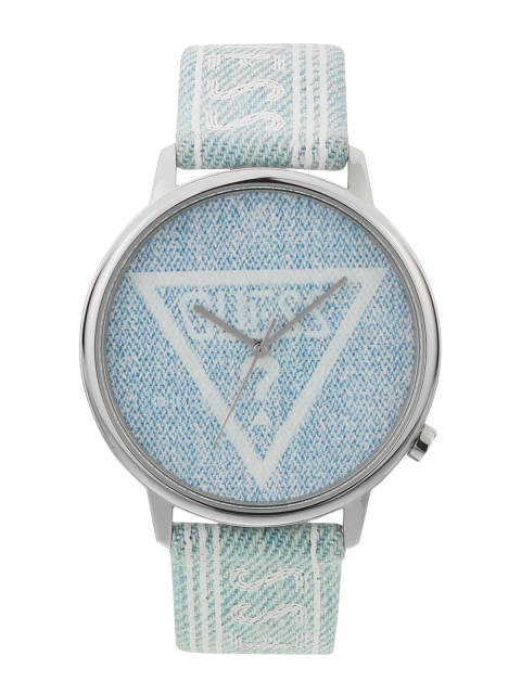 

GUESS Unisex Blue & White Analogue Watch V1012M1