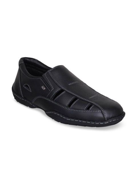 

ID Men Black Leather Sandals