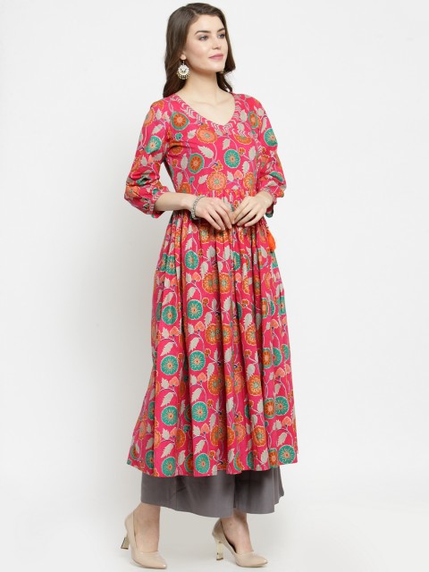 

Varanga Women Multicoloured Printed Kurta with Palazzos, Multi