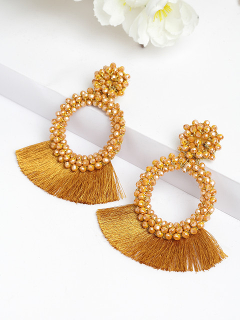 

AVANT-GARDE PARIS Gold-Plated Circular Drop Earrings