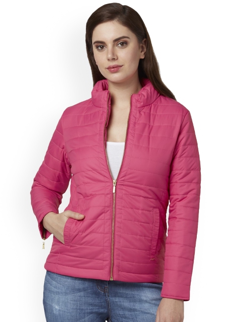 

Park Avenue Women Coral Solid Puffer Jacket