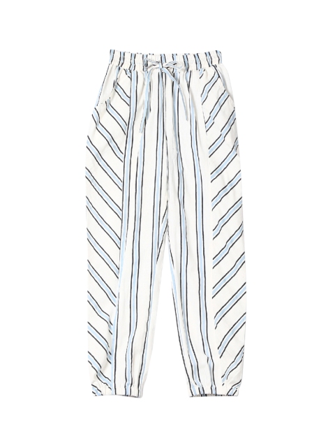 

Cherokee Girls White Regular Fit Striped Joggers